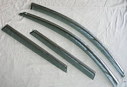 Дефлектори вікон Volvo  V90  2019  з хром молдингом