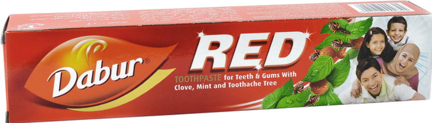 Зубна паста Dabur Red (дабур ред) with clove mint and toothache tree extract 100 гр.Єгипет Оригінал, фото 1
