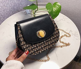 Жіноча сумка у стилі Ретро (чорна) - оригінал