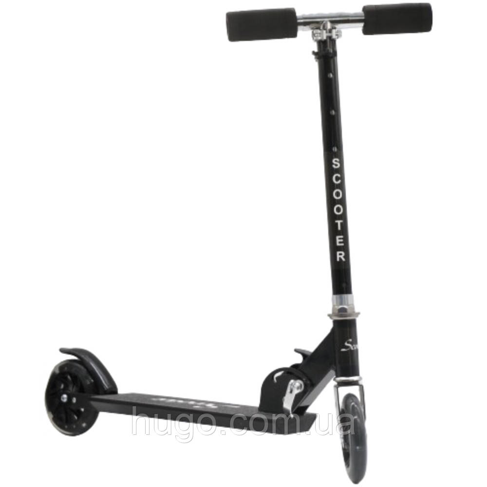 Дитячий самокат двоколісний Scooter BK-2 / Самокат для підлітків / Складний самокат з ножним гальмом, фото 1