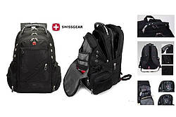 Універсальний чоловічий рюкзак SwissGear Men Bag чорний, міські рюкзаки чоловічі