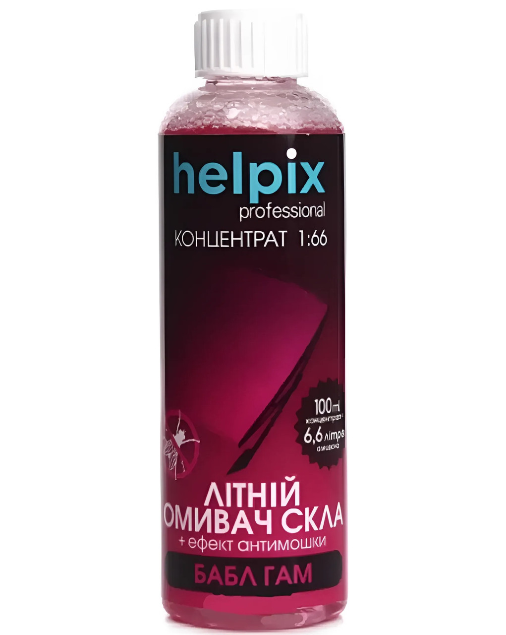 Концентрат літнього омивача 1:66 Helpix бабл гам 100 мл (4823075804450), фото 1