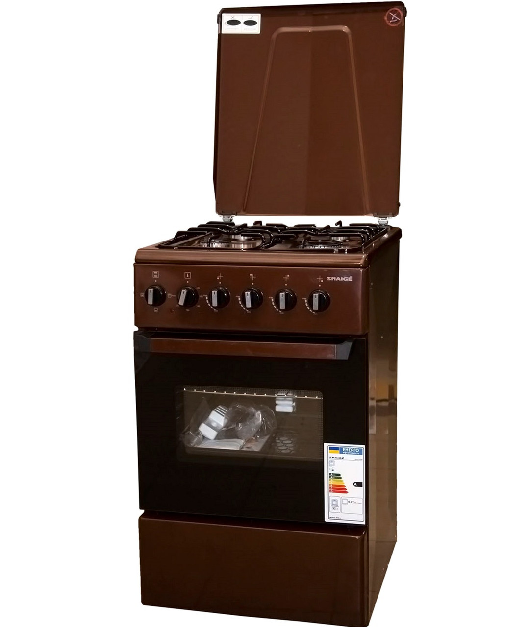 Плита газоелектрична Snaige SNFGE-56BR коричнева