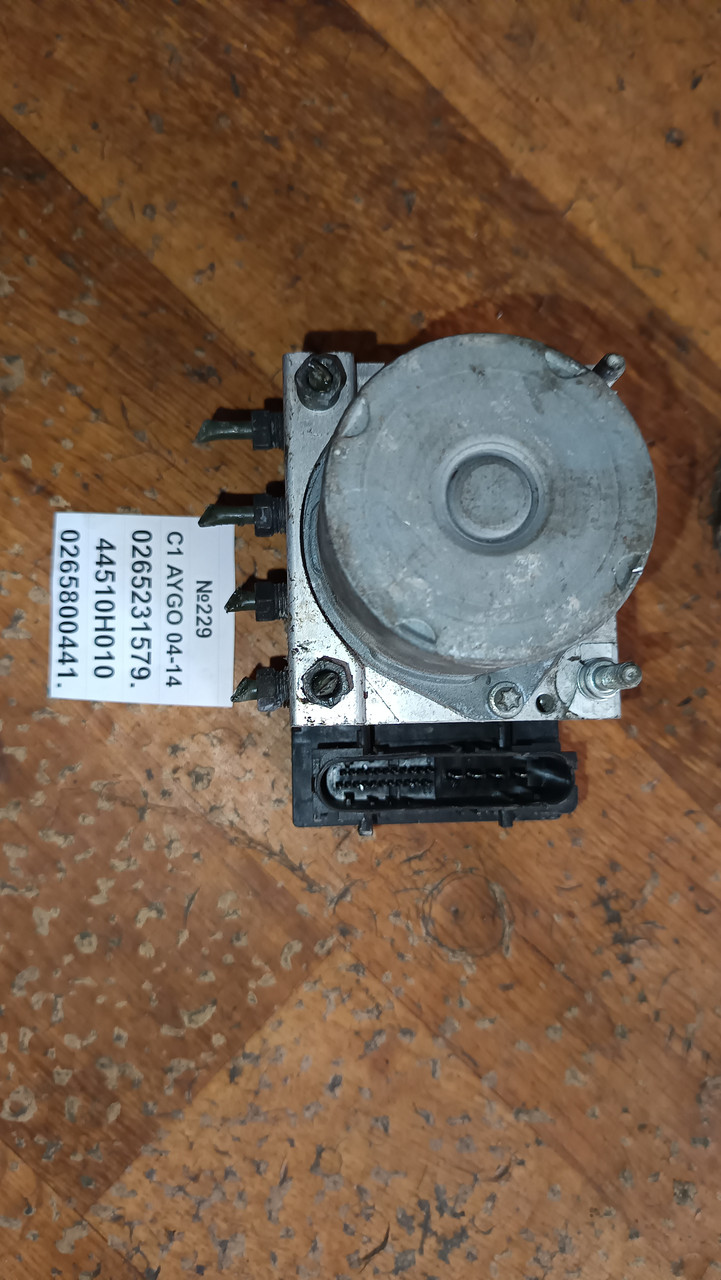 №229 Блок ABS 0265231579. 44510H010 0265800441 для Citroen C1 Toyota Aygo 04-14., фото 1