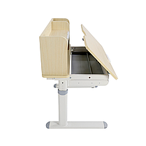 Дитячий стіл парта-трансформер з надбудовою FunDesk Invito Grey + дитячий стілець FunDesk SST3D Grey для школяра, фото 4