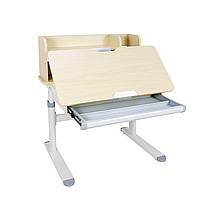 Дитячий стіл парта-трансформер з надбудовою FunDesk Invito Grey + дитячий стілець FunDesk SST3D Grey для школяра, фото 5