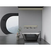 Ванна акрилова окремостояча INSANA Filicia Black 168х80х58