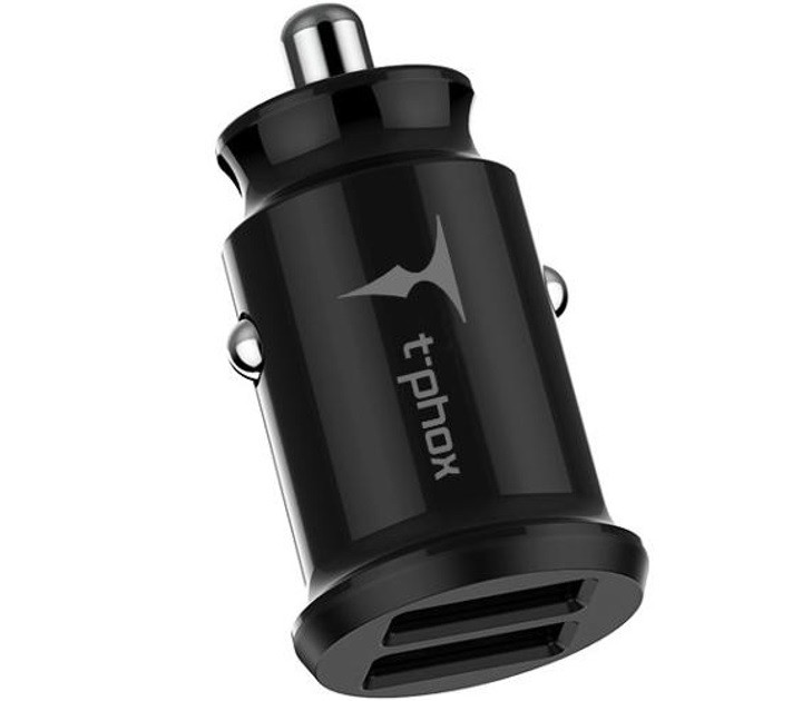 Зарядний пристрій T-Phox Charger Set 2.4A Dual+Type-C cable 1.2m чорний