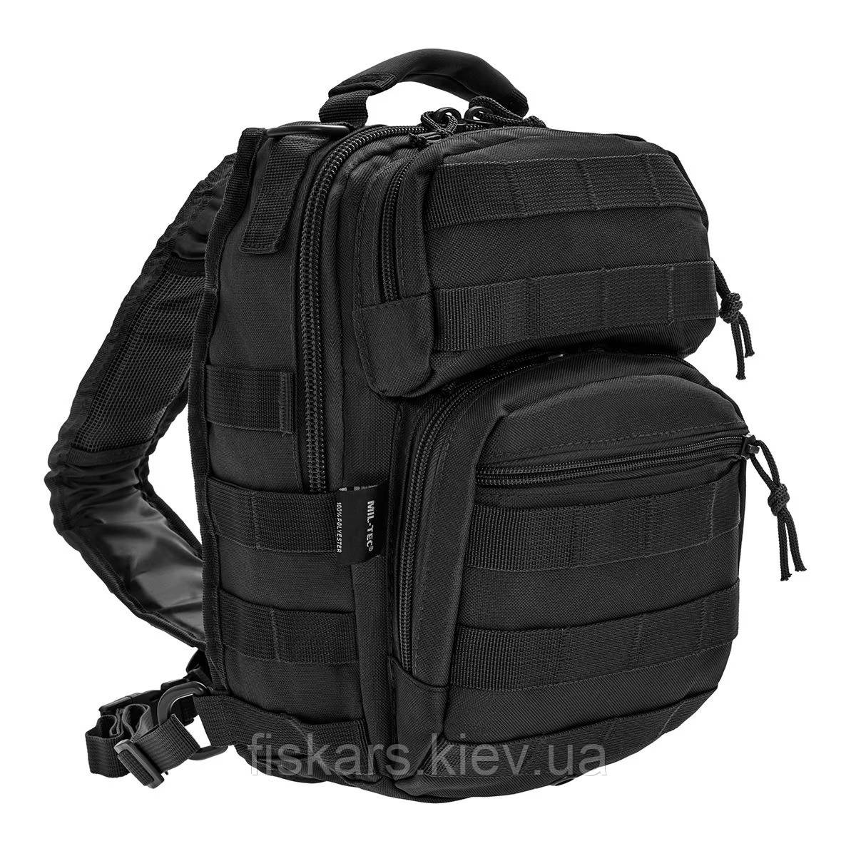 Рюкзак тактичний однолямковий Mil-Tec Assault S 10 л Black (14059102)