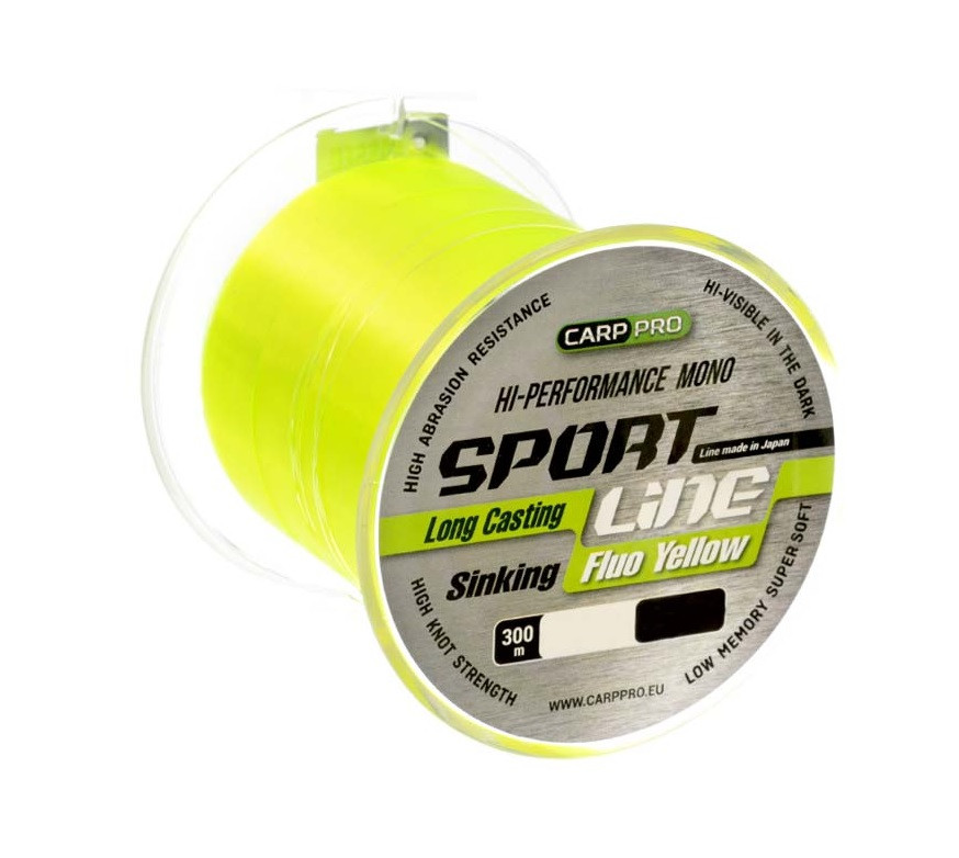 Жилка Carp Pro Sport Line Fluo Yellow 300 м 0.235 мм (CP2103-0235)