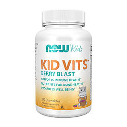 Вітаміни для дітей NOW Foods Kid Vits Berry Blast 120 Chewables