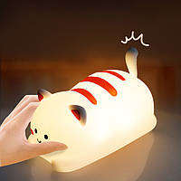 Нічник силіконовий Котик Happy Kitty Lovely Silicone Lamp з пультом
