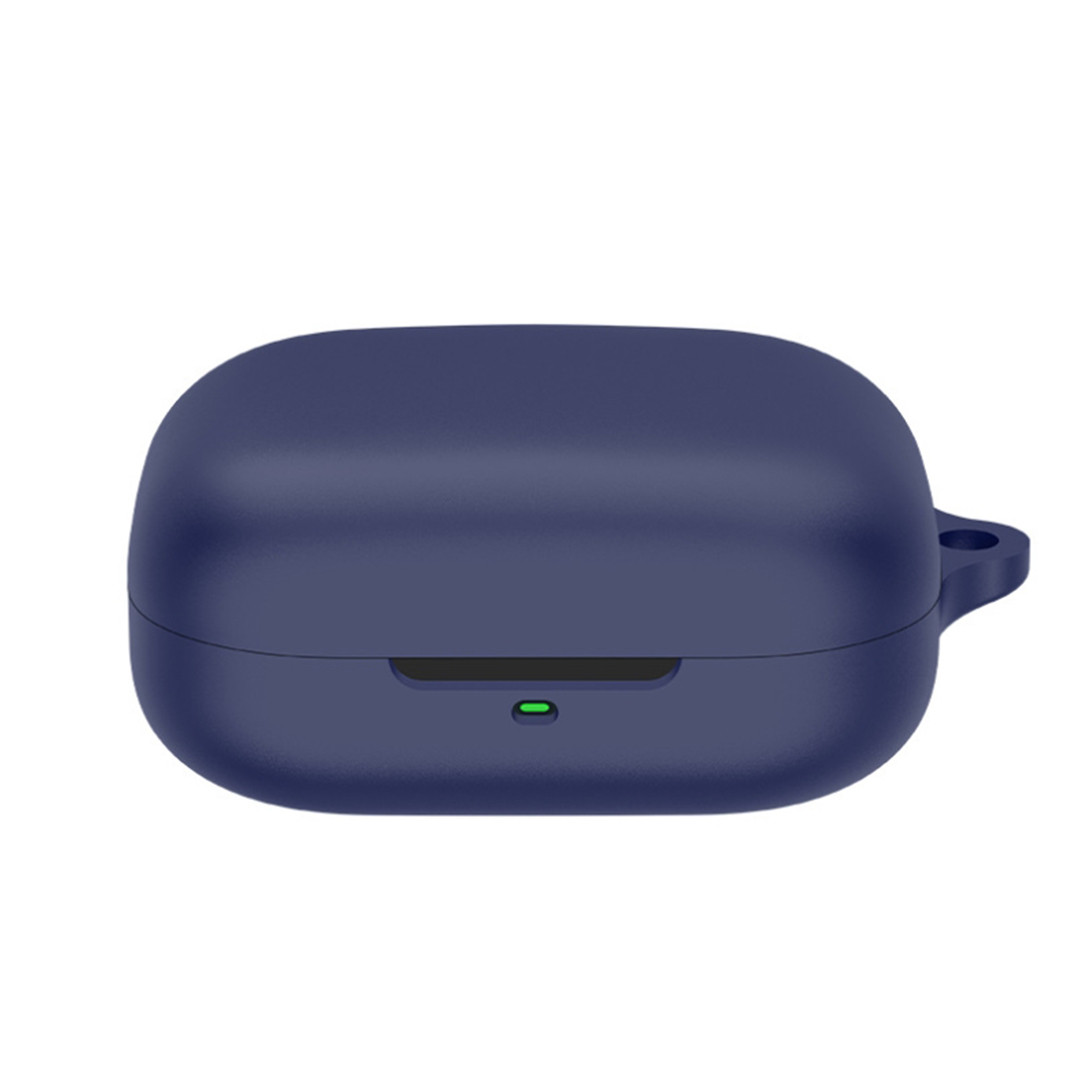 Силіконовий чохол для навушників Motorola Buds | чохол + карабін | синій