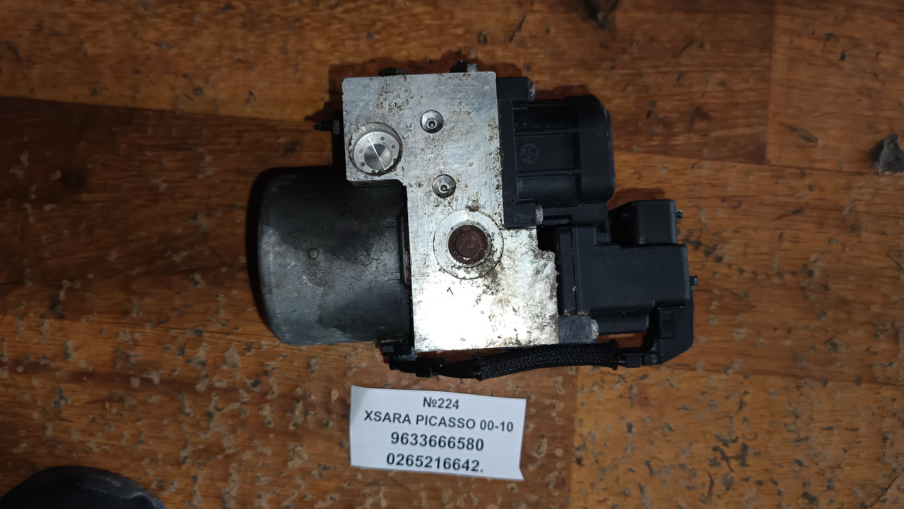 №224 Блок ABS 9633666580 0265216642. для Citroen Xsara Picasso 00-10, фото 1