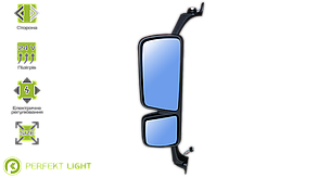 Основне дзеркало підігрів ел/керування LH Mercedes e-mark PERFEKT LIGHT 513-MB5601HPL (MER-MR-013L)