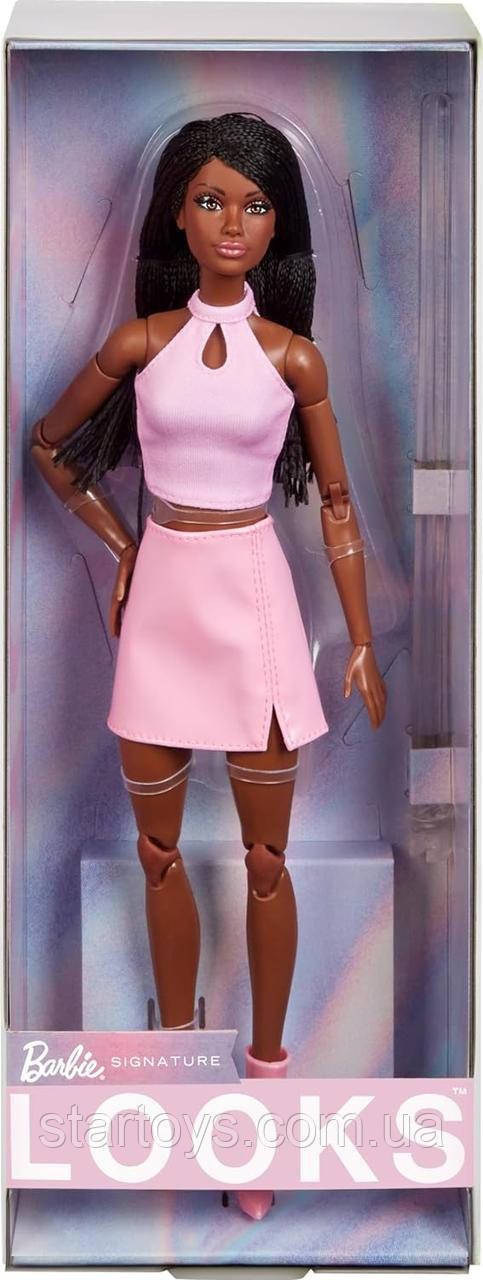 Лялька Барбі Лукс #21 Barbie Looks Doll, Collectible No. 21 with Black Braids HRM13