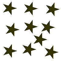 Зірка золота з оракалу 5х5см 10шт