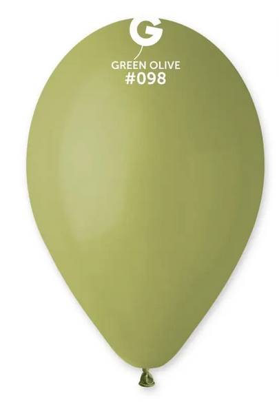 Латексні кулі, пастель оливковий 10" (25 см.), 100 шт. в уп., фото 1