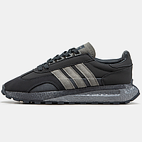 Кросівки чоловічі Adidas Retropy E5 Black Grey / Адідас Ретропи е5 чорні сірі