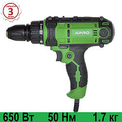 Дриль-шуруповерт мережевий APRO D750C