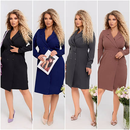 Класична сукня-піджак великих розмірів, фото 1