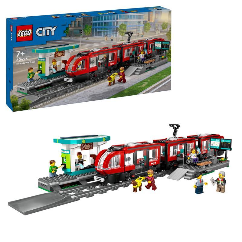 Lego City Трамвай і вокзал у центрі міста 60423, фото 1