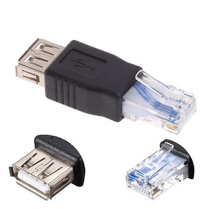 Перехідник Ethernet LAN RJ45 — USB 10/100 Mbps для роутера модему, фото 1