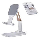 Підставка настільна під телефон JK009, складна, біла, фото 3