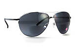 Окуляри біфокальні (захисні) Global Vision Aviator Bifocal (+2.5) (gray), чорні біфокальні лінзи в металевій оправі, фото 7