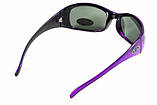 Окуляри поляризаційні BluWater Biscayene Purple Polarized (gray) чорні, фото 5
