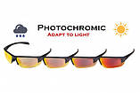 Окуляри фотохромні (захисні) Global Vision Hercules-7 Photochromic Anti-Fog (G-Tech™ red), фотохромні дзеркальні червоні, фото 9