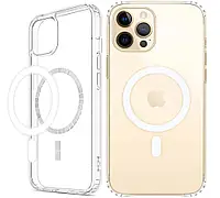 Протиударний прозорий чохол на iPhone 12 Pro Max з MagSafe