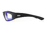 Окуляри фотохромні (захисні) Global Vision KickBack Photochromic (G-Tech™ blue) Anti Fog, фотохромні дзеркальні сині, фото 4