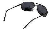Окуляри поляризаційні BluWater Navigator-2 Polarized (gray), чорні в металевій оправі, фото 10
