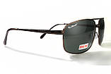 Окуляри поляризаційні BluWater Navigator-2 Polarized (green), зелені в металевій оправі, фото 3