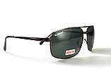 Окуляри поляризаційні BluWater Navigator-2 Polarized (green), зелені в металевій оправі, фото 5