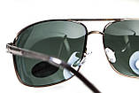 Окуляри поляризаційні BluWater Navigator-2 Polarized (green), зелені в металевій оправі, фото 6