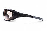Окуляри фотохромні (захисні) Global Vision Shorty Photochromic (clear) Anti-Fog, фотохромні прозорі, фото 3