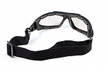 Окуляри фотохромні (захисні) Global Vision Shorty Photochromic (clear) Anti-Fog, фотохромні прозорі, фото 5