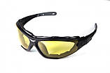 Окуляри фотохромні (захисні) Global Vision Shorty Photochromic (yellow) Anti-Fog, фотохромні жовті, фото 6