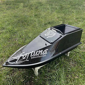 Кораблик для підгодовування Фортуна (акумулятор 27000 mAh) Чорний. Рибальський електронний катер