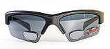 Окуляри біфокальні поляризаційні BluWater Bifocal-2 (+2.5) Polarized (gray) (чорна біфокальна лінза з діоптріями), фото 3