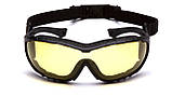 Захисні окуляри Pyramex V3T (amber) Anti-Fog, жовті, фото 4