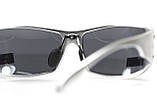 Окуляри захисні Global Vision Bad-Ass-2 Silver (gray), сірі в сріблястій металевій оправі, фото 6
