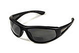 Окуляри біфокальні поляризаційні (захисні) BluWater Winkelman-2 polarized (+2.5 bifocal), (gray) чорні, фото 4