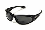 Окуляри біфокальні поляризаційні (захисні) BluWater Winkelman-2 polarized (+2.0 bifocal), (gray) чорні, фото 3