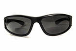 Окуляри біфокальні поляризаційні (захисні) BluWater Winkelman-2 polarized (+2.0 bifocal), (gray) чорні, фото 4