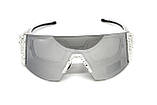 Окуляри захисні Global Vision Astro+RX White (G-Tech™ silver), дзеркальні сірі в білій оправі з діоптрійною вставкою в комплекті, фото 4
