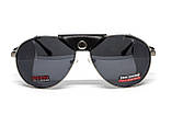 Окуляри захисні Global Vision Aviator-3 (gray), сірі зі з'ємним ущільнювачем із синтетичної "шкіри", фото 7
