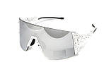 Окуляри захисні Global Vision Astro+RX White (G-Tech™ silver), дзеркальні сірі в білій оправі з діоптрійною вставкою в комплекті, фото 5